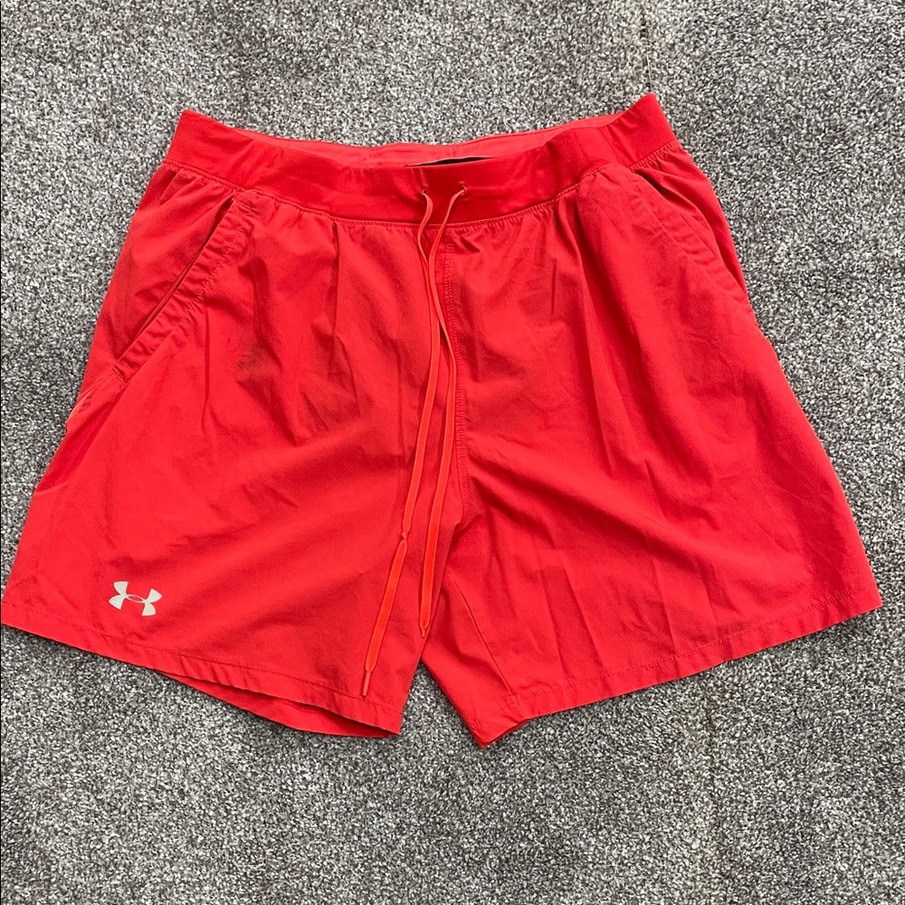 Under Armour Bright Red Men's Athletic Shorts